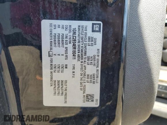 2014 Chevrolet Tahoe Commercial with VIN 1GNLC2E04ER180411, listed as a Copart auction lot 54130685 with 78,055 mi miles and Salvage title. Bid and sale history available at DreamBid. Image 13.