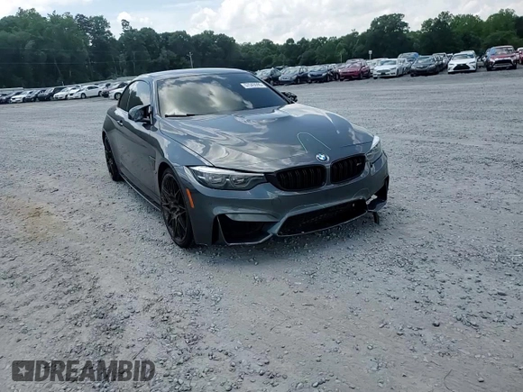 2018 BMW M4 with VIN WBS4Z9C50JED22222, listed as a Copart auction lot 57043595 with 71,899 mi miles and Salvage title. Bid and sale history available at DreamBid. Image 13.