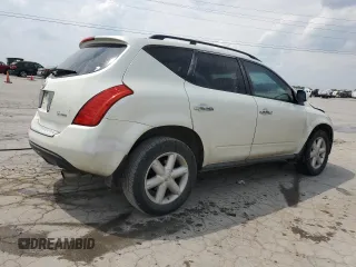 2007 Nissan Murano SL with VIN JN8AZ08W97W629528, listed as a Copart auction lot 59721065 with 256,660 mi miles and Salvage title. Bid and sale history available at DreamBid. Image 3.