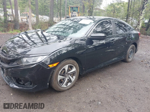 2019 Honda Civic LX with VIN 19XFC2F64KE041024, listed as a IAAI auction lot 42020159 with 36,870 mi miles and . Bid and sale history available at DreamBid. Image 2.