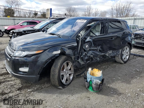 2015 Land Rover Range Rover Evoque Pure Plus with VIN SALVP2BG8FH052096, listed as a Copart auction lot 47745645 with 0 mi miles and Salvage Title. Bid and sale history available at carsss.com. Image 1.