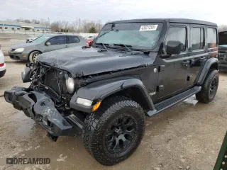 2021 Jeep Wrangler Unlimited Willys with VIN 1C4HJXDM6MW823301, listed as a Copart auction lot 43021265 with 59,707 mi miles and Salvage Title. Bid and sale history available at carsss.com. Image 1.