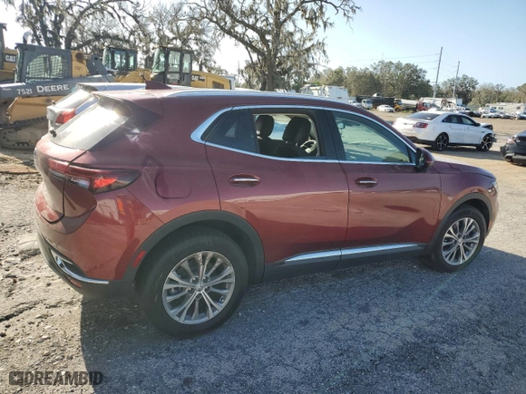 2023 Buick Envision Preferred with VIN LRBAZLR45PD072346, listed as a Copart auction lot 81859274 with 0 mi miles and Non Repairable. Bid and sale history available at carsss.com. Image 3.
