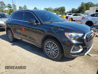 2022 Audi Q3 Premium with VIN WA1AUCF30N1006159, listed as a Copart auction lot 81785574 with 53,880 mi miles and Salvage Title. Bid and sale history available at carsss.com. Image 4.