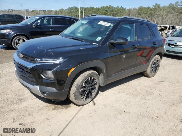 2021 Chevrolet TrailBlazer LT with VIN KL79MPS27MB146938, listed as a Copart auction lot 48870385 with 24,307 mi miles and Salvage Title. Bid and sale history available at carsss.com. Image 1.