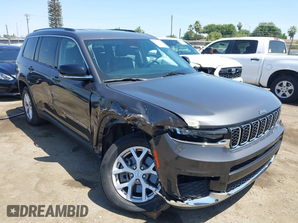 2021 Jeep Grand Cherokee Limited with VIN 1C4RJKBG1M8213315, listed as a IAAI auction lot 42582784 with 43,375 mi miles and . Bid and sale history available at DreamBid. Image 1.