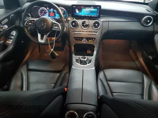 2021 Mercedes-Benz C 300 with VIN W1KWF8EBXMR636515, listed as a Copart auction lot 55797345 with 48,956 mi miles and Salvage title. Bid and sale history available at DreamBid. Image 8.