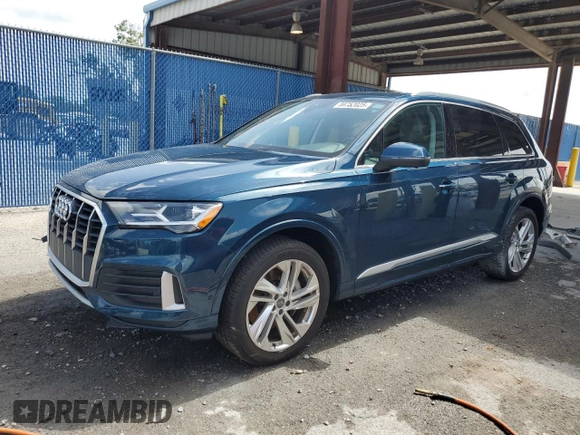 2020 Audi Q7 Premium Plus with VIN WA1LJAF72LD009455, listed as a Copart auction lot 59752025 with Not provided miles and Non repairable. Bid and sale history available at DreamBid. Image 1.