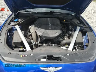 2019 Genesis G70 Dynamic with VIN KMTG34LE9KU043981, listed as a Copart auction lot 80549805 with 58,060 mi miles and Salvage title. Bid and sale history available at DreamBid. Image 13.