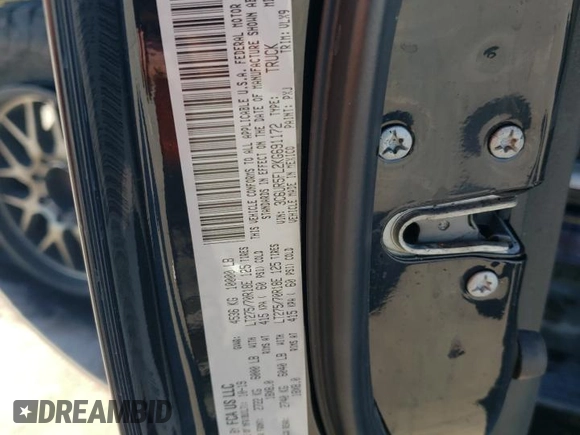 2019 Ram 2500 Laramie with VIN 3C6UR5FL2KG691172, listed as a Copart auction lot 83326524 with 0 mi miles and Non Repairable. Bid and sale history available at carsss.com. Image 13.