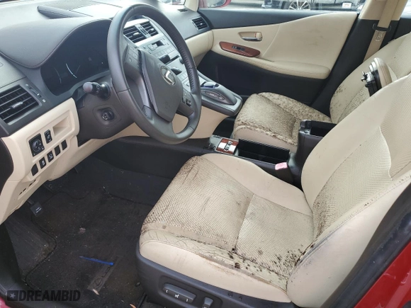 2011 Lexus HS 250h with VIN JTHBB1BA2B2047678, listed as a Copart auction lot 74607724 with 0 mi miles and Non Repairable. Bid and sale history available at carsss.com. Image 7.