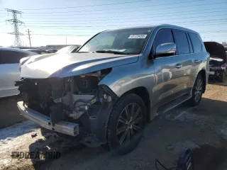 2016 Lexus LX 570 with VIN JTJHY7AXXG4202425, listed as a Copart auction lot 45729455 with 156,666 mi miles and Salvage Title. Bid and sale history available at DreamBid. Image 1.