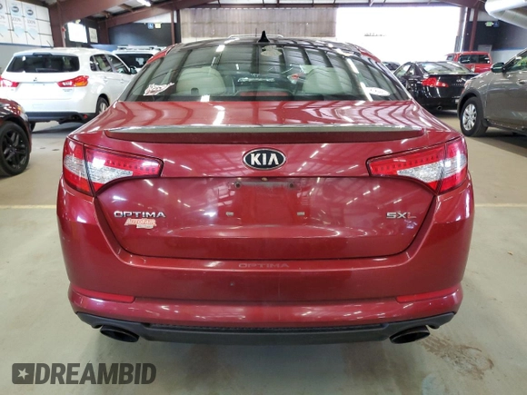 2013 Kia Optima SX with VIN 5XXGR4A65DG121755, listed as a Copart auction lot 63550165 with 231,156 mi miles and Clean title. Bid and sale history available at DreamBid. Image 6.