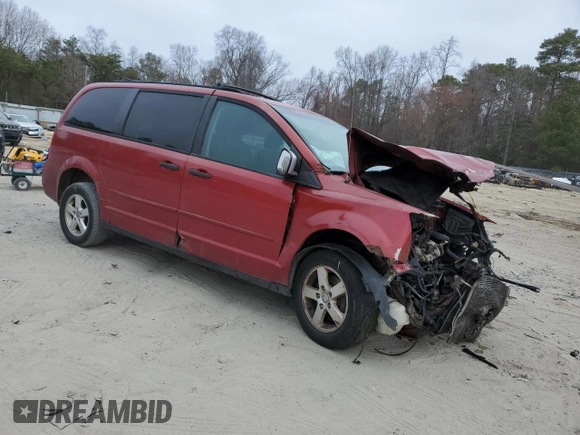 2008 Dodge Grand Caravan SE with VIN 1D8HN44H78B110539, listed as a Copart auction lot 47423955 with 351,690 mi miles and Salvage Title. Bid and sale history available at DreamBid. Image 4.