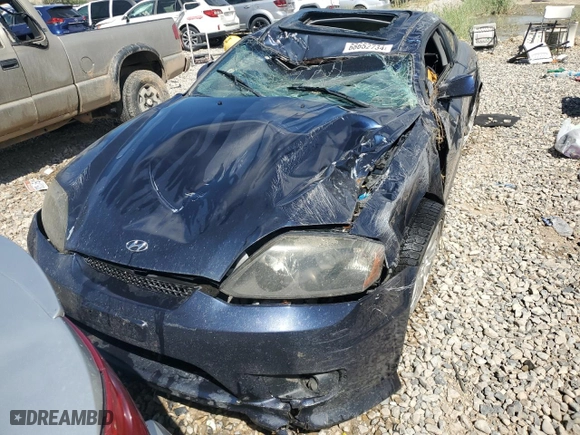 2006 Hyundai Tiburon GT with VIN KMHHN65FX6U191069, listed as a Copart auction lot 68652734 with 0 mi miles and Clean Title. Bid and sale history available at carsss.com. Image 5.