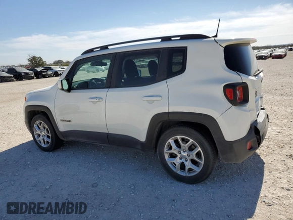 2017 Jeep Renegade Latitude with VIN ZACCJABB4HPG67092, listed as a Copart auction lot 42410215 with 122,085 mi miles and Salvage Title. Bid and sale history available at carsss.com. Image 2.
