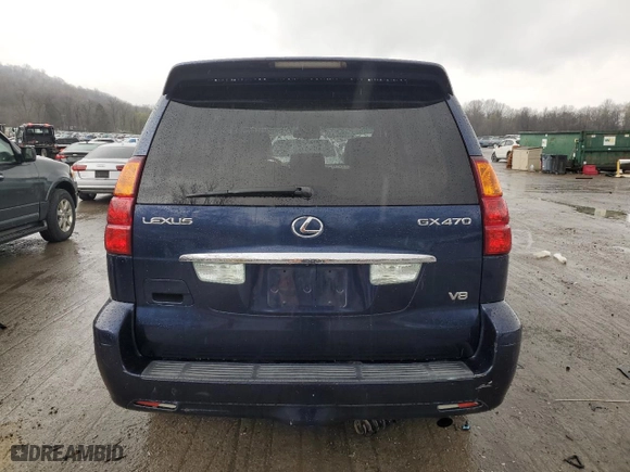 2007 Lexus GX 470 with VIN JTJBT20X670128310, listed as a Copart auction lot 52698535 with 204,884 mi miles and Clean Title. Bid and sale history available at carsss.com. Image 6.