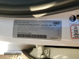 2013 Audi S6 Prestige with VIN WAUF2AFC8DN102860, listed as a Copart auction lot 79547724 with 98,485 mi miles and Salvage Title. Bid and sale history available at carsss.com. Image 12.