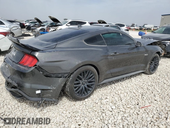2020 Ford Mustang GT with VIN 1FA6P8CF8L5175789, listed as a Copart auction lot 48051655 with 32,270 mi miles and Salvage Title. Bid and sale history available at DreamBid. Image 3.