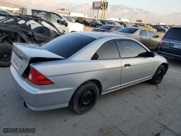 2004 Honda Civic VP with VIN 1HGEM211X4L005600, listed as a Copart auction lot 83642254 with 0 mi miles and Salvage Title. Bid and sale history available at carsss.com. Image 3.