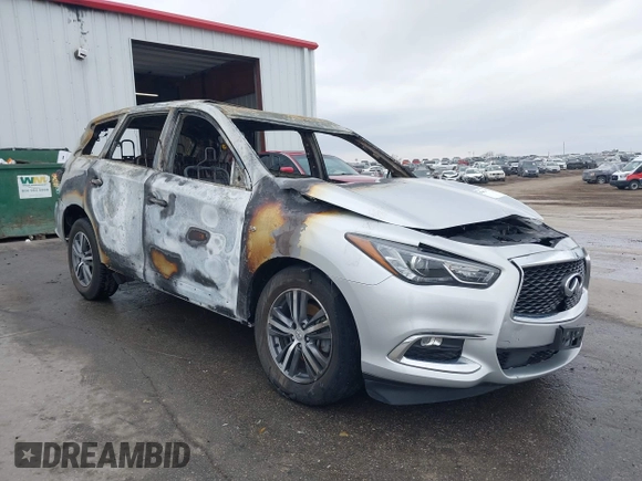 2020 Infiniti QX60 Luxe with VIN 5N1DL0MM2LC530197, listed as a IAAI auction lot 41703811 with Not provided miles and . Bid and sale history available at DreamBid. Image 1.