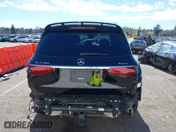 2021 Mercedes-Benz GLS 580 with VIN 4JGFF8GE0MA388402, listed as a IAAI auction lot 41877633 with 48,798 mi miles and . Bid and sale history available at DreamBid. Image 6.