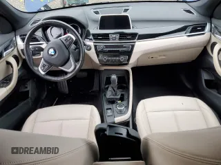 2018 BMW X1 sDrive28i with VIN WBXHU7C33J3F04439, listed as a Copart auction lot 45034033 with 28,091 mi miles. Bid and sale history available at carsss.com. Image 8.
