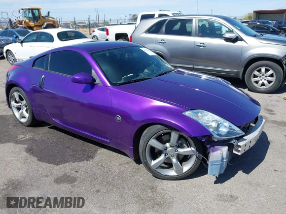 2006 Nissan 350Z Grand Touring with VIN JN1AZ34DX6M306717, listed as a IAAI auction lot 41762710 with 116,677 mi miles and . Bid and sale history available at DreamBid. Image 1.