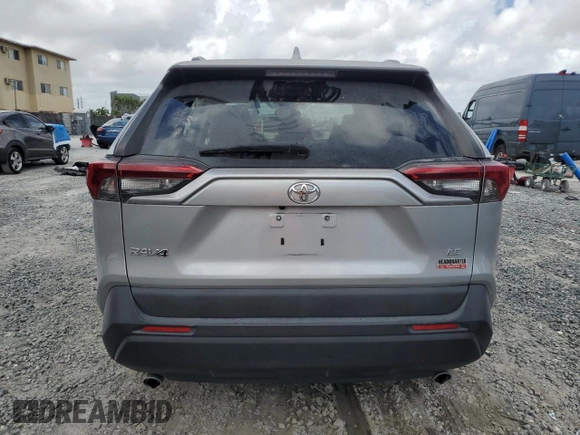 2019 Toyota RAV4 LE with VIN 2T3H1RFVXKW041886, listed as a Copart auction lot 51269445 with 45,932 mi miles and Salvage Title. Bid and sale history available at carsss.com. Image 6.