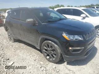 2021 Jeep Compass 80th Anniversary with VIN 3C4NJCEB2MT561243, listed as a Copart auction lot 56518395 with 65,232 mi miles and Salvage title. Bid and sale history available at DreamBid. Image 4.
