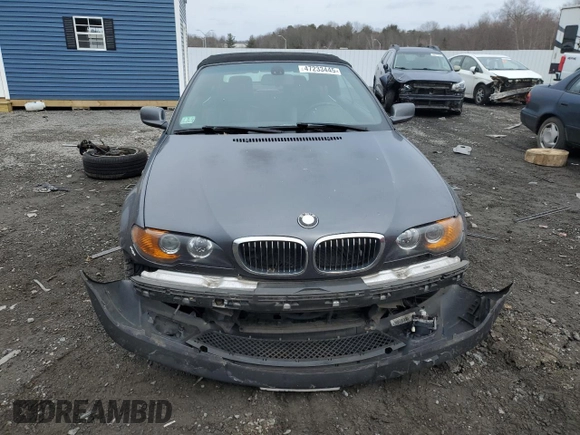 2005 BMW 3 Series 330Ci with VIN WBABW53435PL50544, listed as a Copart auction lot 47233445 with 153,778 mi miles and Clean Title. Bid and sale history available at carsss.com. Image 5.