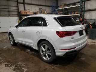 2020 Audi Q3 S line Prestige with VIN WA1FECF38L1036901, listed as a Copart auction lot 83328484 with 63,939 mi miles and Non Repairable. Bid and sale history available at carsss.com. Image 2.