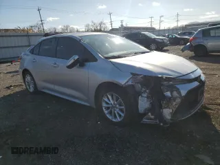 2020 Toyota Corolla LE with VIN JTDHPRAEXLJ027105, listed as a Copart auction lot 50351265 with 93,251 mi miles and Salvage Title. Bid and sale history available at carsss.com. Image 4.