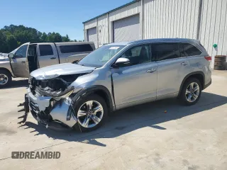 2018 Toyota Highlander Limited with VIN 5TDYZRFH4JS250009, listed as a Copart auction lot 55572985 with 136,673 mi miles and Salvage title. Bid and sale history available at DreamBid. Image 1.