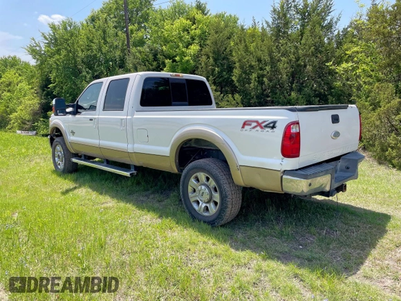2012 Ford F-350 XL with VIN 1FT8W3BT6CEB57615, listed as a Copart auction lot 63134055 with 307,709 mi miles and Clean title. Bid and sale history available at DreamBid. Image 3.