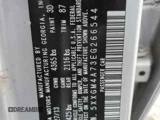 2014 Kia Optima LX z VIN 5XXGM4A73EG266544, wystawiony jako Copart lot #53988705 z przebiegiem 66 356 mil mil oraz Szkoda całkowita • Salvage title. Historia ofert i sprzedaży dostępna na DreamBid. Obrazek 13.