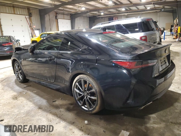 2020 Lexus RC with VIN JTHGZ5DC2L5010203, listed as a Copart auction lot 40012814 with 23,104 mi miles. Bid and sale history available at carsss.com. Image 2.