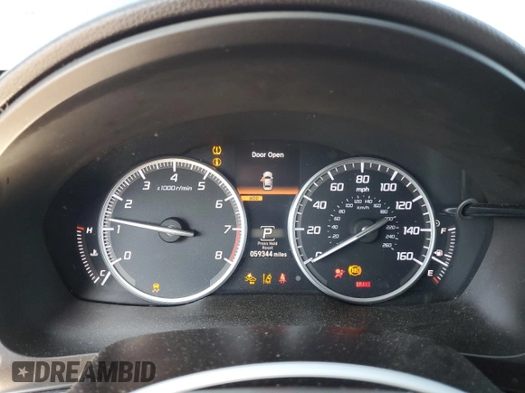 2020 Acura ILX Premium with VIN 19UDE2F75LA009344, listed as a Copart auction lot 55945385 with 59,344 mi miles and Salvage title. Bid and sale history available at DreamBid. Image 9.