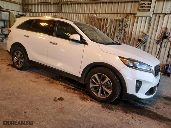 2019 Kia Sorento EX V6 with VIN 5XYPH4A58KG460948, listed as a Copart auction lot 84620574 with 180,605 mi miles and Salvage Title. Bid and sale history available at carsss.com. Image 4.