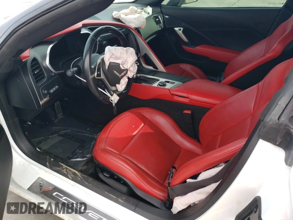 2016 Chevrolet Corvette Z06 2LZ with VIN 1G1YS2D67G5612192, listed as a Copart auction lot 83853334 with 33,808 mi miles and Salvage title. Bid and sale history available at DreamBid. Image 7.