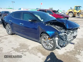 2020 Nissan Maxima SV with VIN 1N4AA6CV0LC381630, listed as a IAAI auction lot 41754295 with 102,971 mi miles. Bid and sale history available at carsss.com. Image 1.