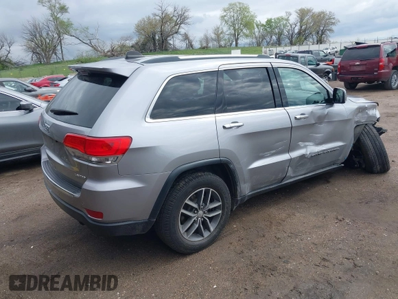 2017 Jeep Grand Cherokee Limited with VIN 1C4RJFBG9HC776459, listed as a IAAI auction lot 42182641 with 146,948 mi miles and . Bid and sale history available at DreamBid. Image 4.