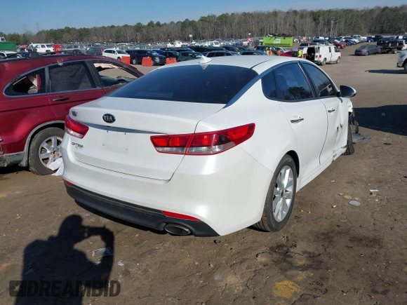 2017 Kia Optima LX with VIN 5XXGT4L38HG161323, listed as a IAAI auction lot 41672014 with 181,730 mi miles. Bid and sale history available at carsss.com. Image 4.