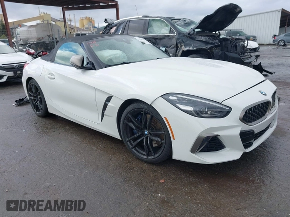 2020 BMW Z4 sDriveM40i z VIN WBAHF9C05LWW41161, wystawiony jako IAAI lot #41505170 z przebiegiem 36 133 mil mil oraz . Historia ofert i sprzedaży dostępna na DreamBid. Obrazek 1.