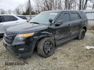 2014 Ford Utility Police Interceptor with VIN 1FM5K8AR8EGB19808, listed as a Copart auction lot 48935395 with 99,519 mi miles and Salvage Title. Bid and sale history available at carsss.com. Image 1.