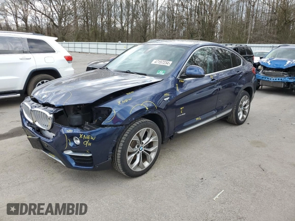 2016 BMW X4 xDrive28i with VIN 5UXXW3C57G0R22960, listed as a Copart auction lot 47157234 with 100,776 mi miles. Bid and sale history available at carsss.com. Image 1.