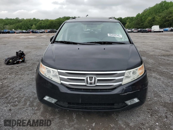 2013 Honda Odyssey EX-L with VIN 5FNRL5H69DB031498, listed as a Copart auction lot 55459745 with 129,773 mi miles and Salvage title. Bid and sale history available at DreamBid. Image 5.