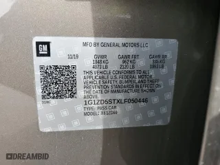 2020 Chevrolet Malibu LT with VIN 1G1ZD5STXLF050446, listed as a Copart auction lot 49245595 with 81,861 mi miles and Salvage Title. Bid and sale history available at carsss.com. Image 14.