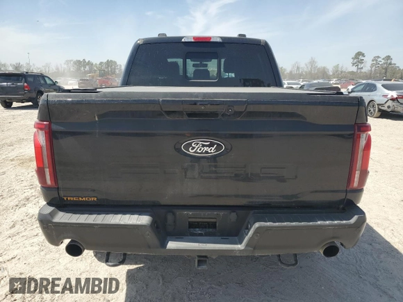 2024 Ford F-150 с VIN 1FTFW4L80RFA70206, выставлен на аукционе Copart как лот 49126225 с пробегом 8 183 миль миль и Списание • Salvage title. История ставок и продаж доступна на DreamBid. Изображение 6.