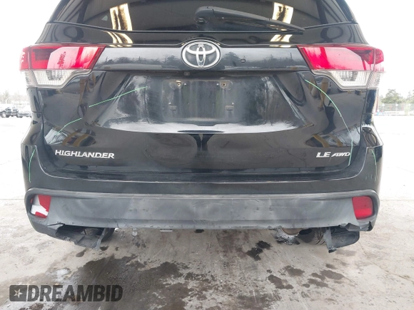 2018 Toyota Highlander LE with VIN 5TDBZRFHXJS805406, listed as a IAAI auction lot 41783455 with 146,388 mi miles and . Bid and sale history available at DreamBid. Image 6.